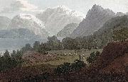 John William Edy Lake Lenongen oil painting